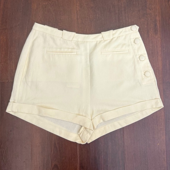 NWT DÔEN Avon Cuffed Hem Sailor Shorts in Limonita Size 6 - Picture 5 of 14